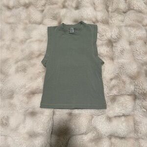 SKIMS Rare Color (Mineral) Mock-neck Tank, Size XS